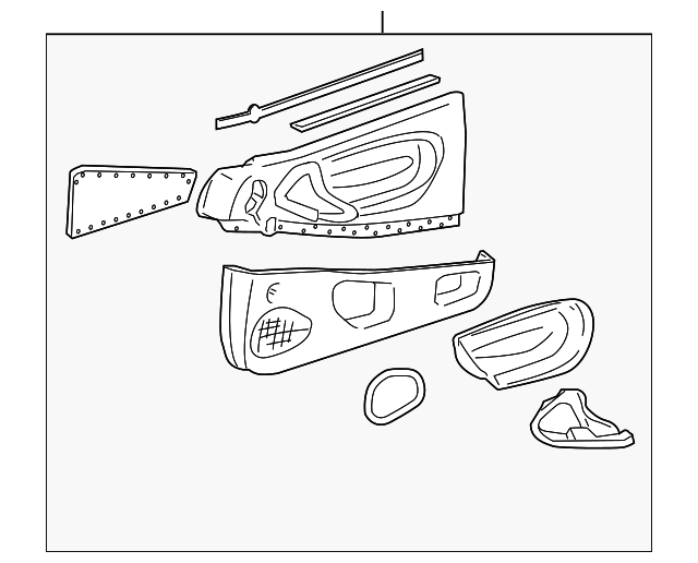 22609173 Деталь DOOR TRIM PANEL, LEFT