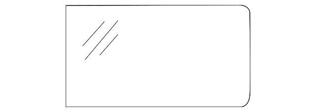 9066733109 Деталь QTR GLASS, RIGHT