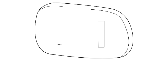 96366AR200 Деталь MIRROR GLASS, LEFT