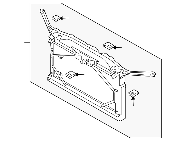 GJ6A-53-110D Деталь RADIATOR SUPPORT