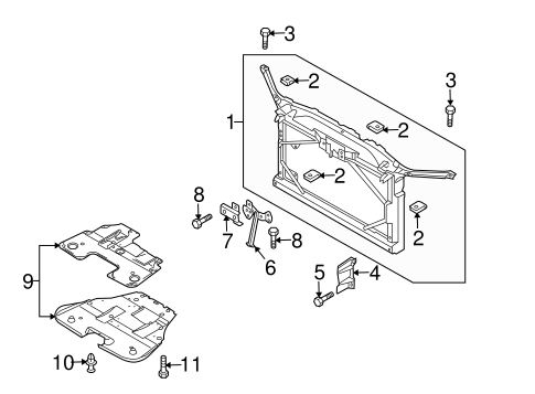 6 RADIATOR SUPPORT