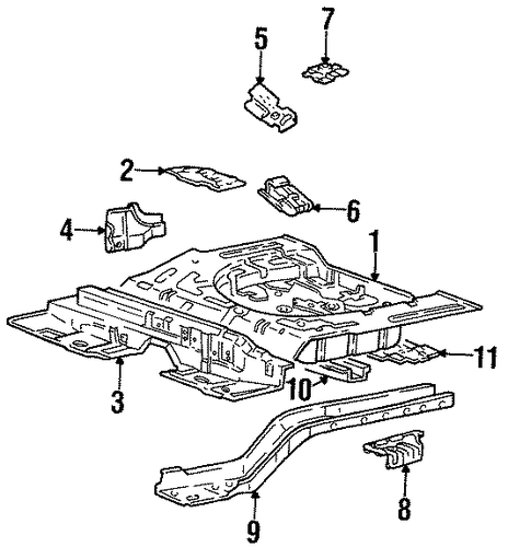 Elantra REAR FLOOR & RAILS 2