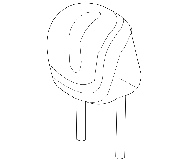 1UK57DW1AA Деталь HEADREST, OUTER, LEFT