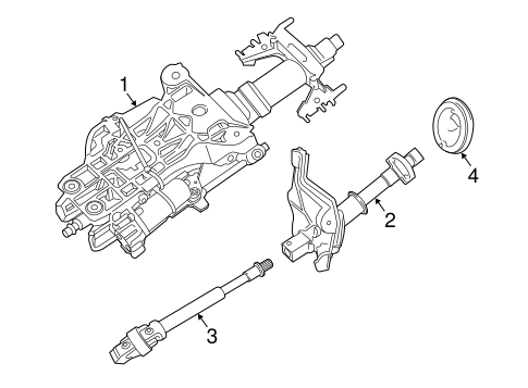 650i STEERING COLUMN COMPONENTS 2
