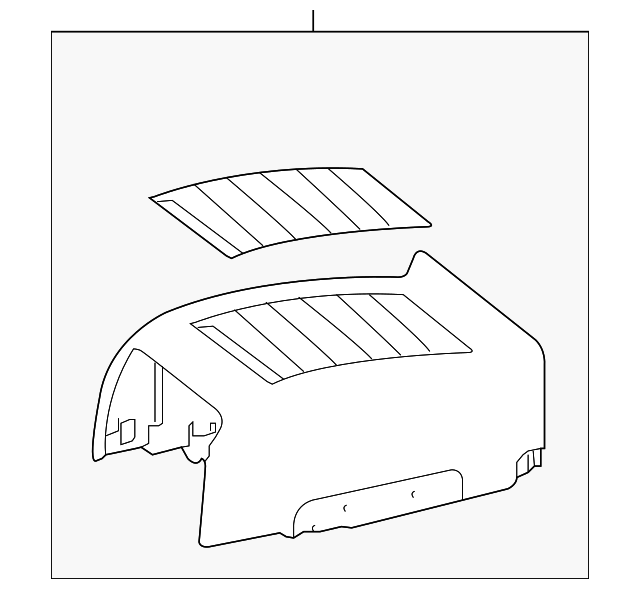 21684001749E43 Деталь REAR CONSOLE