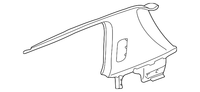 1J3-867-287-E-2PK Деталь UPPER QTR TRIM, LEFT