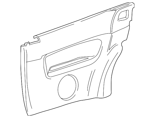 1J3-867-043-CH-FWV Деталь LOWER QTR TRIM, LEFT