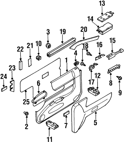 VehiCROSS INTERIOR TRIM - DOOR