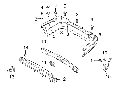 Verona BUMPER & COMPONENTS - REAR