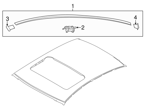 Elantra EXTERIOR TRIM - ROOF