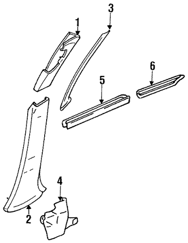 Colt INTERIOR TRIM - PILLARS