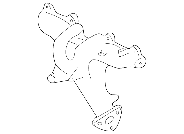 BP4W-13-450 Деталь EXHAUST MANIFOLD