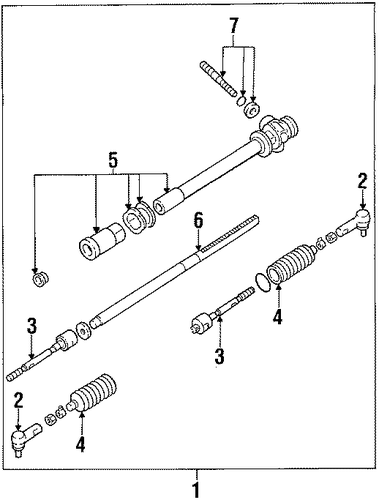 Justy STEERING GEAR & LINKAGE