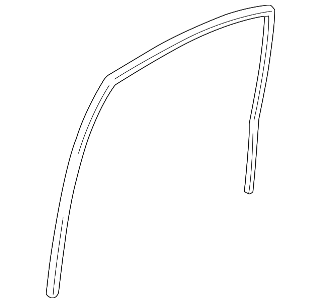 8367555G00 Деталь GLASS RUN, LEFT