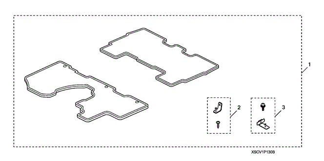 ACCESSORIES/ALL SEASON FLOOR MAT for 2007 Honda ELEMENT #1