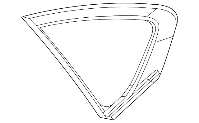 768311MA0A Деталь QTR GLASS, LEFT