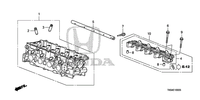 ENGINE/CYLINDER HEAD for 2009 Honda FIT #1
