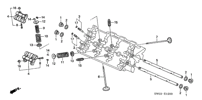 NSX VALVE - ROCKER ARM (FR.)