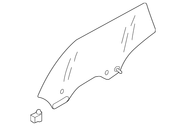 62011AG02A Деталь DOOR GLASS, RIGHT