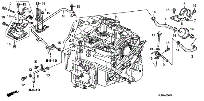 TRANSMISSION - AUTOMATIC/AT ATF PIPE for 2008 Honda FIT #1