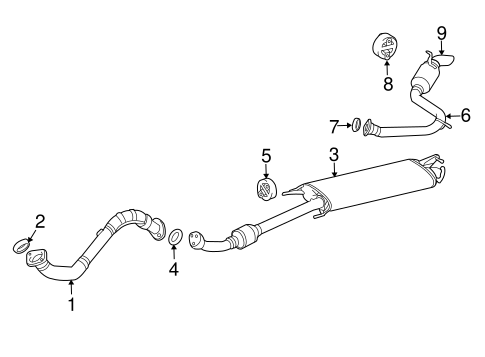 RAV4 EXHAUST COMPONENTS