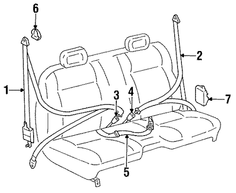 Pickup FRONT SEAT BELTS