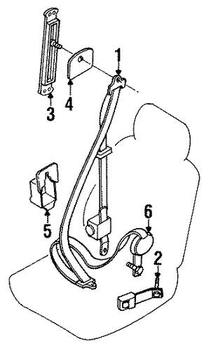 Q45 FRONT SEAT BELTS
