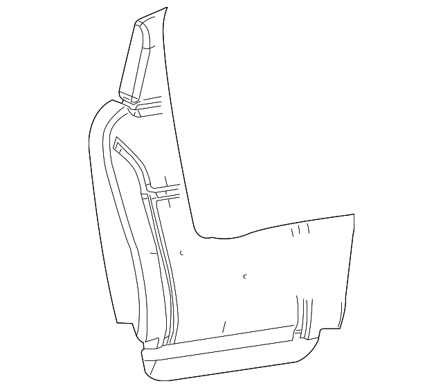 8191503530 Деталь SEAT BACK PAD, LEFT