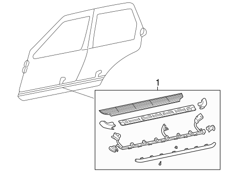 Pathfinder EXTERIOR TRIM - PILLARS 2