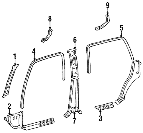Land Cruiser INTERIOR TRIM - PILLARS
