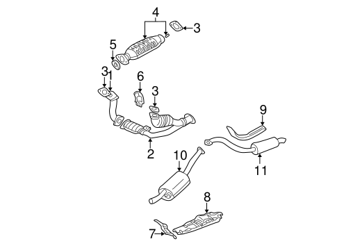 Montero EXHAUST COMPONENTS