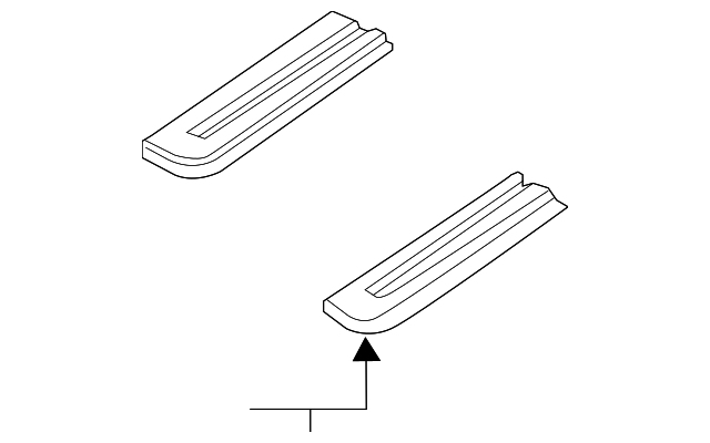 885403JA2B Деталь RAIL COVER, RIGHT