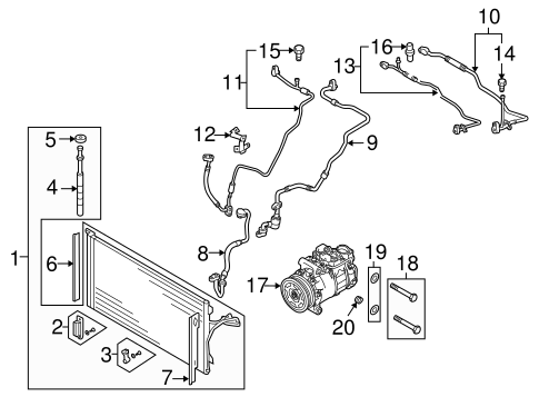 Q7 CONDENSER, COMPRESSOR & LINES 3
