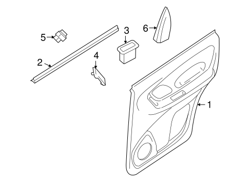 Escape INTERIOR TRIM - REAR DOOR