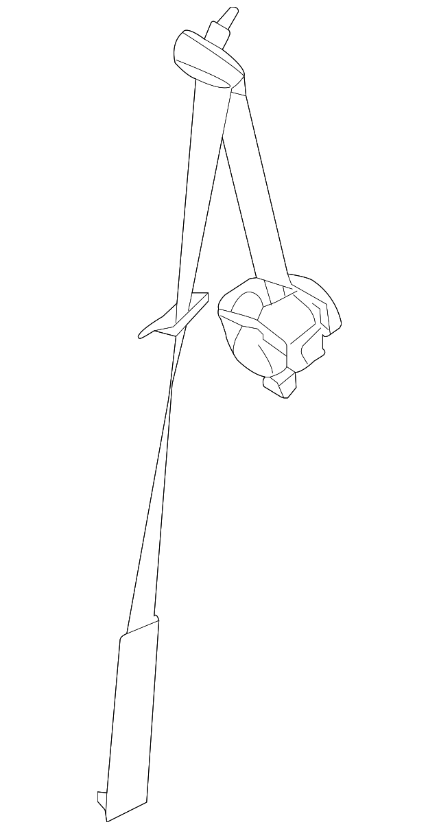 89845-ZM78A Деталь BELT & RETRACTOR, LEFT