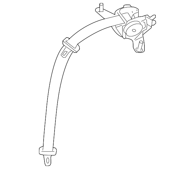 89854-ZM78A Деталь BELT & RETRACTOR