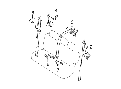Quest REAR SEAT BELTS 2