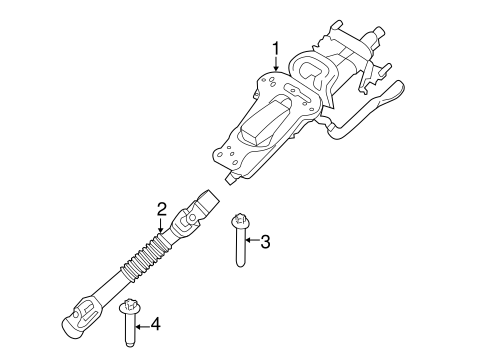 Cooper STEERING COLUMN ASSEMBLY