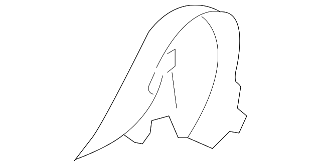 GJ6A881G702 RECLINE COVER, LEFT