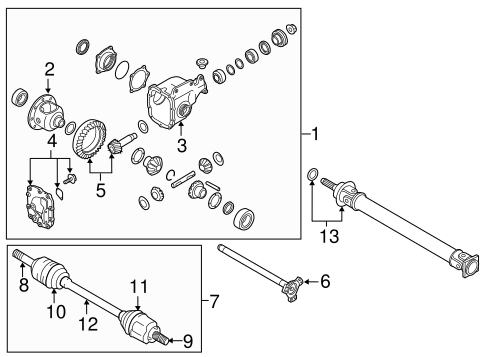 QX50 CARRIER & FRONT AXLES