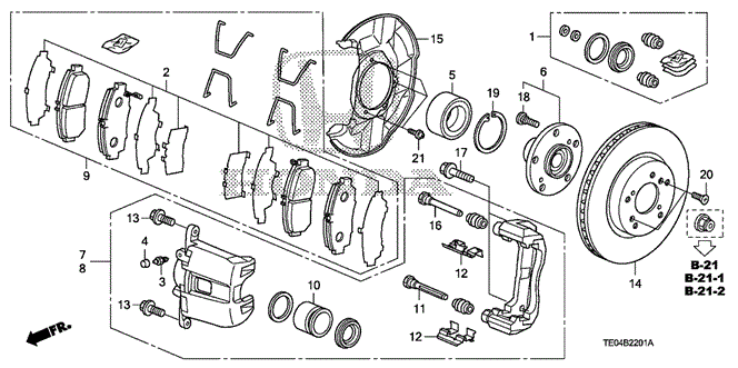 CHASSIS/FRONT BRAKE (2) for 2008 Honda ACCORD COUPE #1