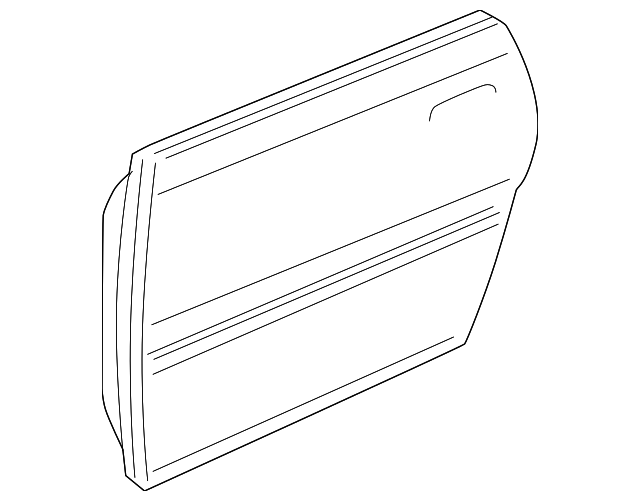 4D4-833-051 Деталь DOOR SHELL, LEFT