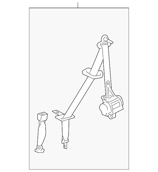 73005-48021-C0 Деталь BELT & RETRACTOR, RIGHT