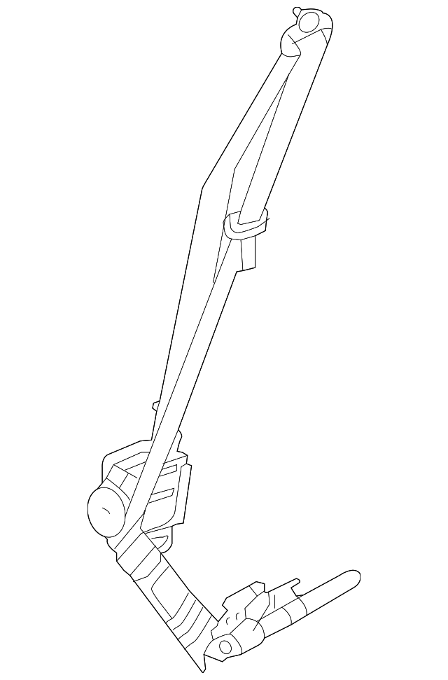 GJY9-57-L30B-02 Деталь BELT & RETRACTOR, RIGHT