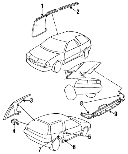 Impulse INTERIOR TRIM - QUARTER PANELS