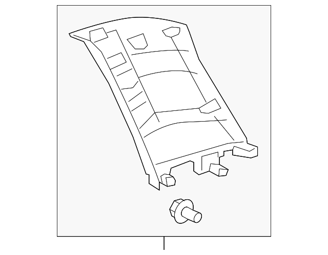 62560-0C040-C0 Деталь UPPER QTR TRIM, LEFT