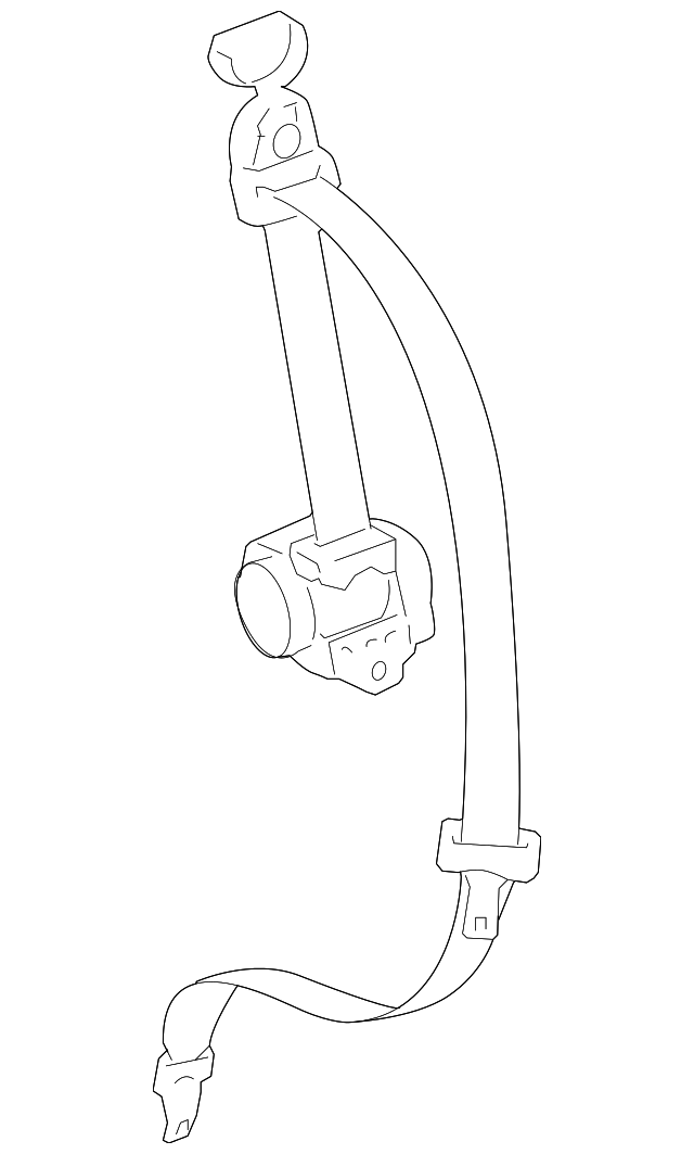 73560-48010-A0 Деталь BELT & RETRACTOR, RIGHT