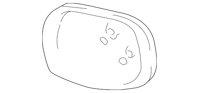 87931-33500 MIRROR GLASS, RIGHT