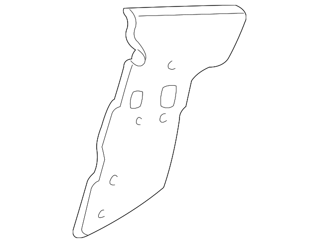 66150FA000 Деталь FRONT PANEL BRACKET, RIGHT