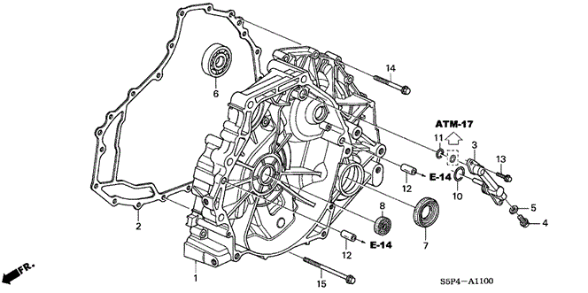 CIVIC COUPE CVT FLYWHEEL CASE (CVT)